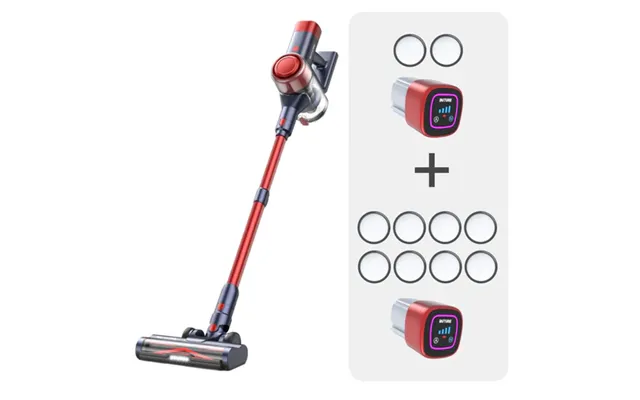 Vacuum Bundle Buture Vc50 Red Vacuum 2 Batteries 10 Hepa Filters