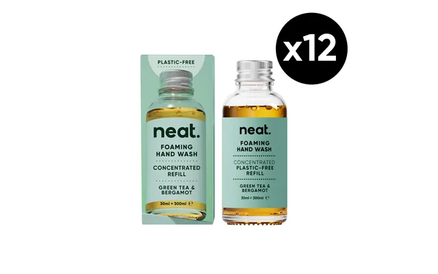 12x Foaming Hand Wash Refills - Green Tea & Bergamot By Neat