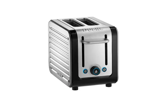 Architect 2-slot Toaster In Black & Brushed Stainless Steel By Dualit