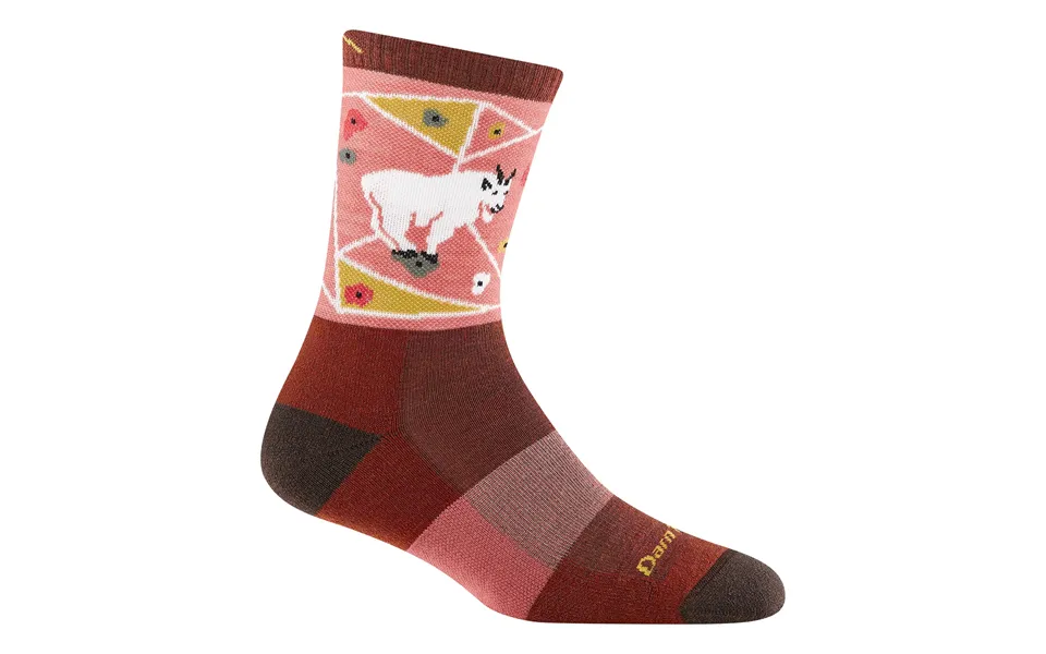 Ladies Merino Wool Animal Patterned Hiking Boot Socks By Darn Tough Size L Colour Canyon