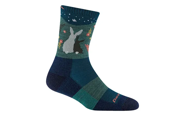 Ladies Merino Wool Animal Patterned Hiking Boot Socks By Darn Tough Size M Colour Eclipse product image