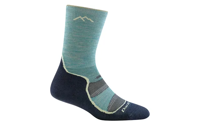 Ladies Micro Crew Lightweight Hiking Merino Socks By Darn Tough Size M Colour Aqua product image