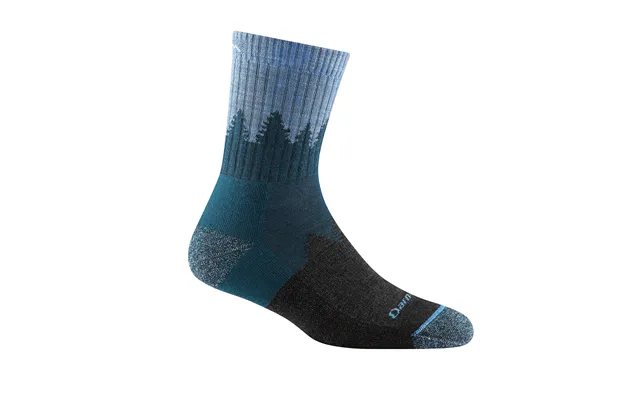 Ladies Micro Crew Midweight Hiking Merino Wool Seamless Socks By Darn Tough Size L Colour Blue product image