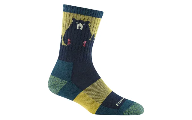 Ladies Novelty Bear Patterned Hiking Merino Socks By Darn Tough Size L Colour Dark Teal product image