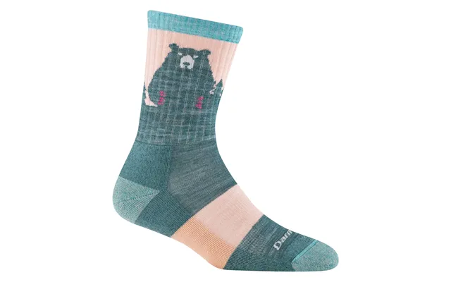 Ladies Novelty Bear Patterned Hiking Merino Socks By Darn Tough Size M Colour Quartz product image