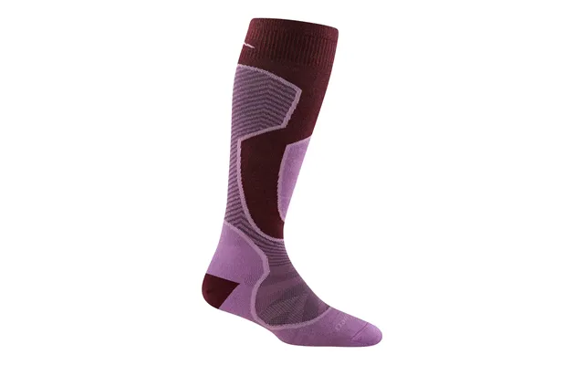 Ladies Over-the-calf Lightweight Ski Snowboard Merino Cushioned Socks By Darn Tough Size L Colour Burgundy product image