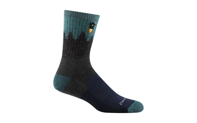 Mens Merino Wool Crew Midweight Seamless Hiking Socks By Darn Tough Size M Colour Grey