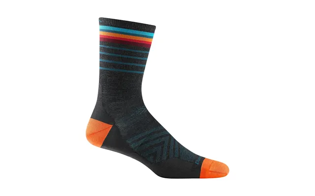 Mens Merino Wool Crew Ultra-lightweight Anti Blister Running Socks By Darn Tough Size L Colour Charcoal product image