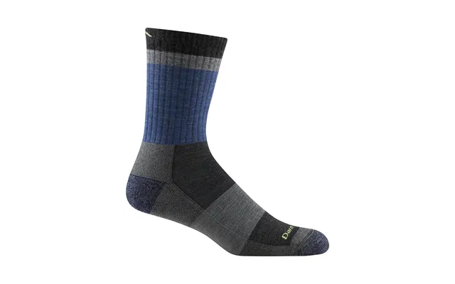 Mens Merino Wool Micro Crew Lightweight Seamless Hiking Socks By Darn Tough Size M Colour Blue