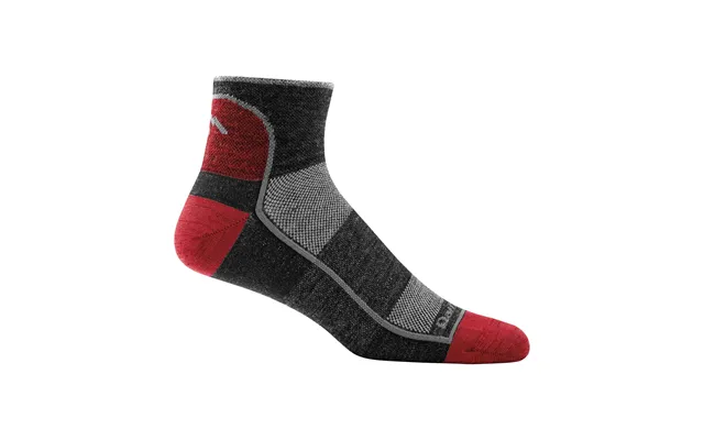 Mens Merino Wool Quarter Lightweight Running Seamless Socks By Darn Tough Size L Colour Team Dtv product image
