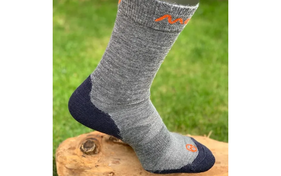 Merino Crew Socks By Moggans Size Medium Colour Grey