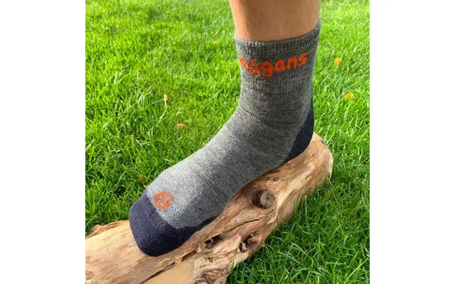 Merino Wool Ankle Running Socks - Set Of 2 By Moggans Size Medium Colour Grey product image