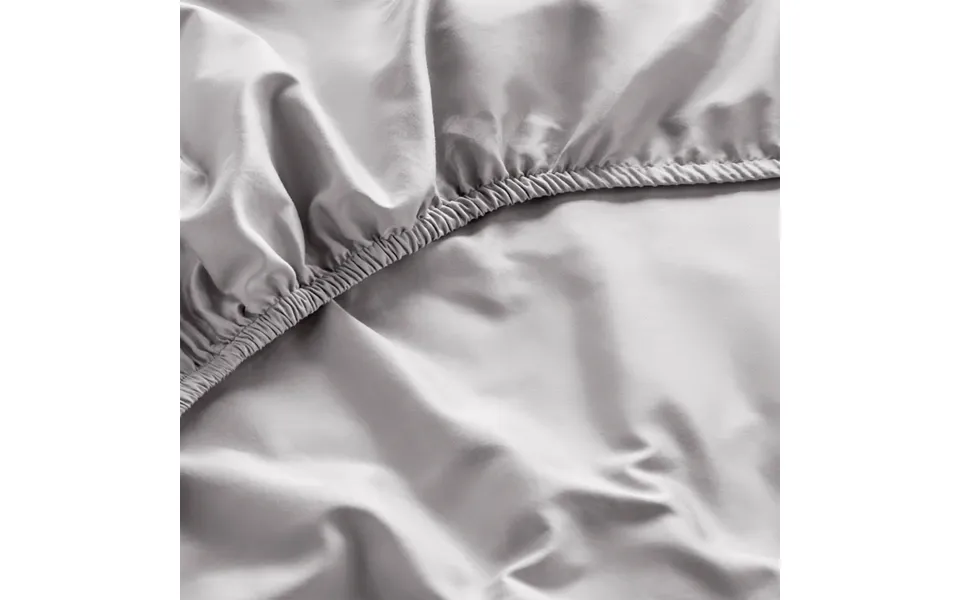 Organic Cotton Fitted Sheet - Various Colours By Dip & Doze Size King Colour Dove Grey Weave Sateen