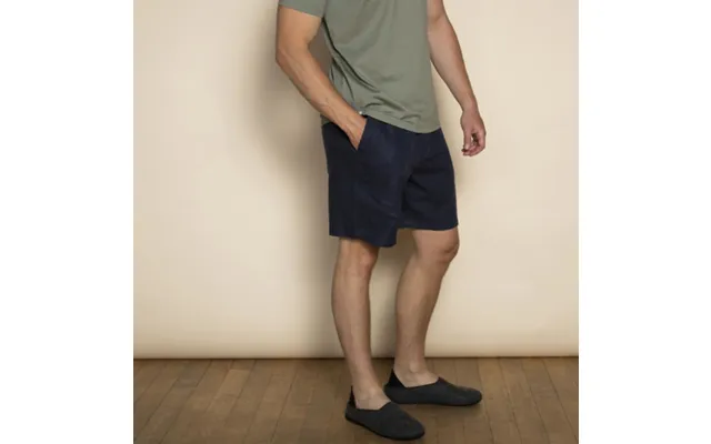Organic Cotton & Hemp Men’s Lounge Shorts By Dip & Doze Colour Midnight Size Xl
