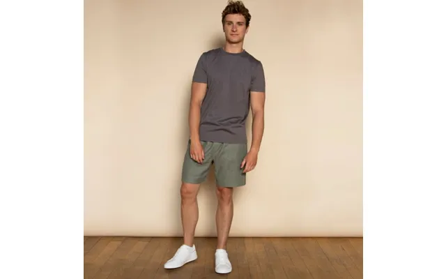 Organic Cotton & Hemp Men’s Lounge Shorts By Dip & Doze Colour Oliver Size L