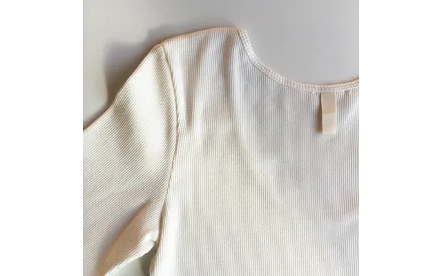 Ribbed Organic Cotton Long Sleeve Top By Elliot Organics Size Xs Colour White