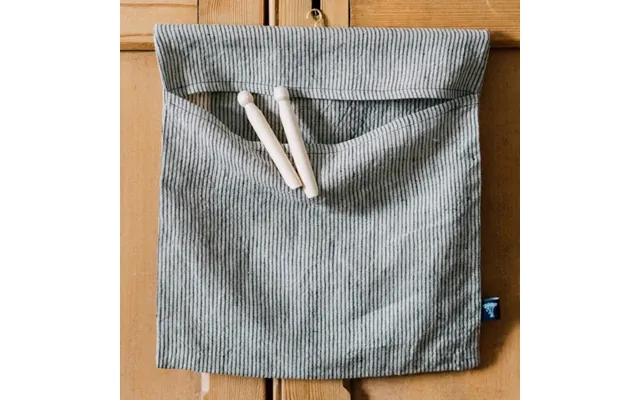 Striped Linen Clothes Peg Bag By Helen Round