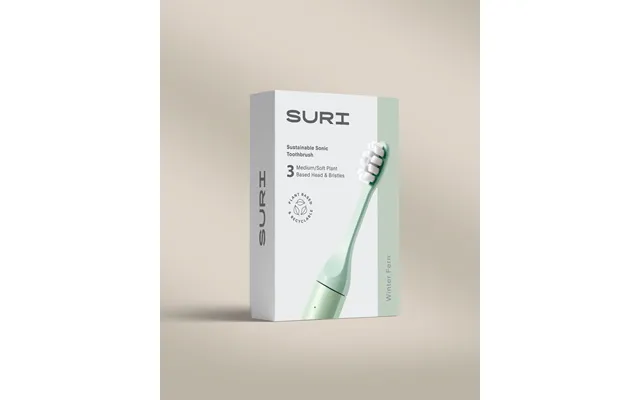 Sustainable Replacement Toothbrush Heads - Pack Of 3 By Suri Colour Winter Fern product image