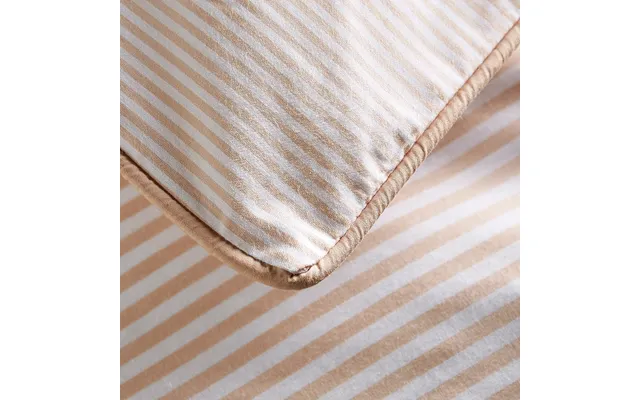 The Striped Duvet Cover By Dip & Doze Size Double Colour Clay Stripe