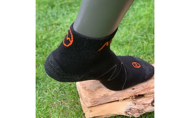 Ultralight Merino Ankle Socks - Set Of 2 By Moggans Size Large Colour Black product image