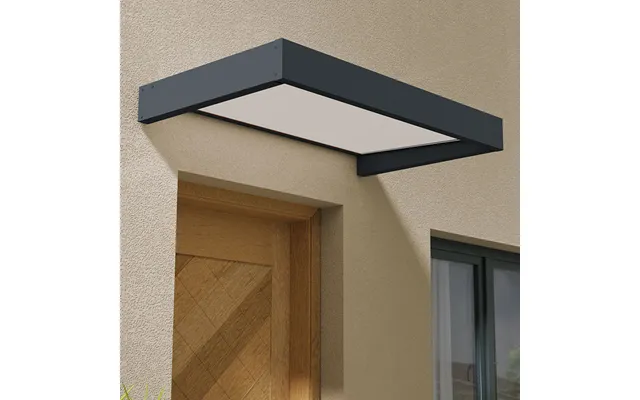 5'3 X 3'1 Palram Canopia Sophia 1600 Grey Door Canopy - White Opal 1