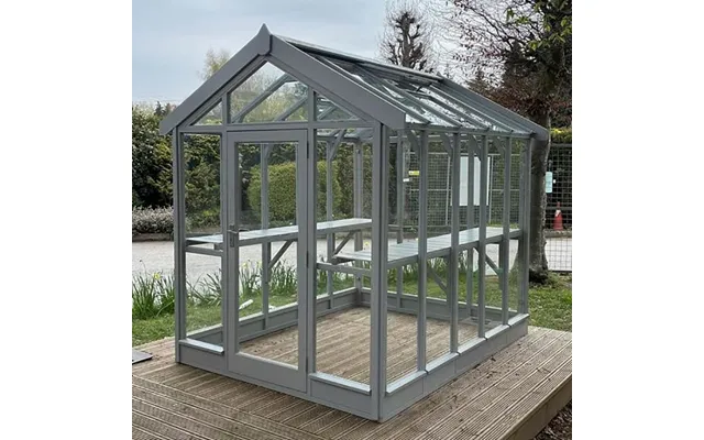 6'3 X 9'4 Coppice Ashdown Apex Painted Wooden Greenhouse 1.91m X 2