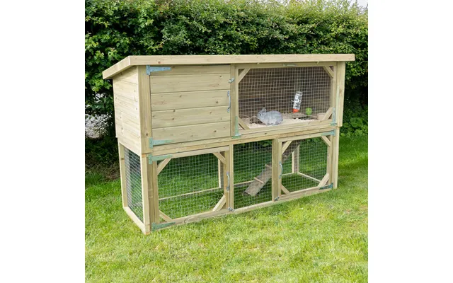 6'4 X 2'5 Forest Hedgerow Wooden 2-tier Rabbit Hutch 1.94m X 0 product image