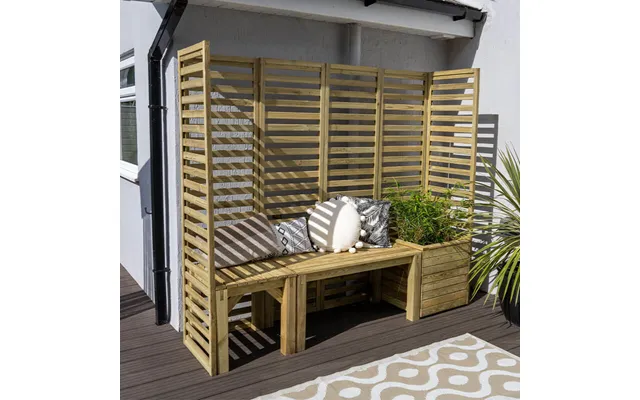 6'9 X 1'9 Forest Modular Wooden Garden Seating Set Number 2 2 product image
