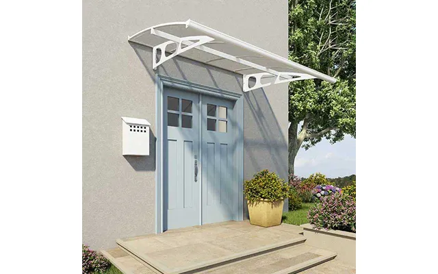 7' X 4' Palram Canopia Bordeaux 2230 White Large Door Canopy 2