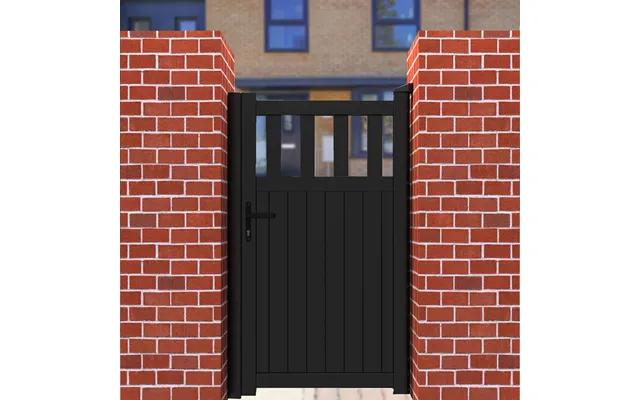Partial Privacy Premium Metal Side Gate - Black