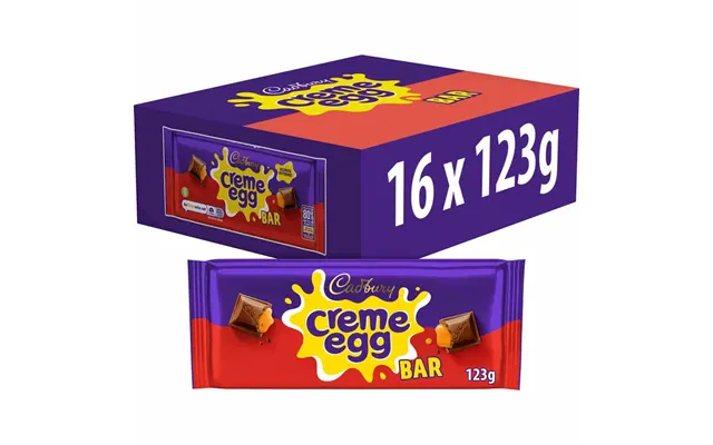 Cadbury Creme Egg Chocolate Bar 123g Box Of 16