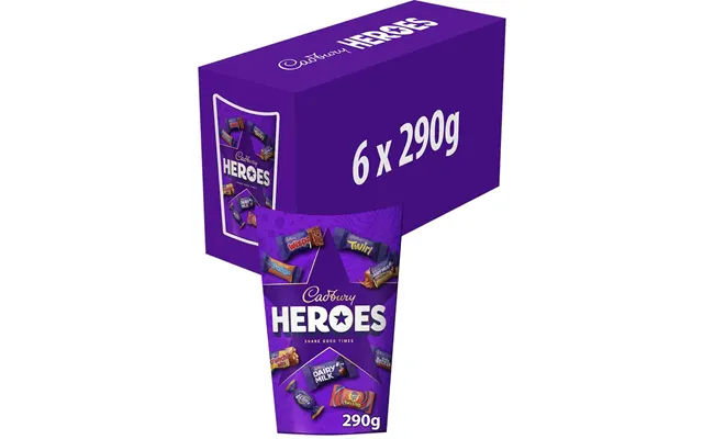 Cadbury Heroes Chocolate Carton 290g Box Of 6