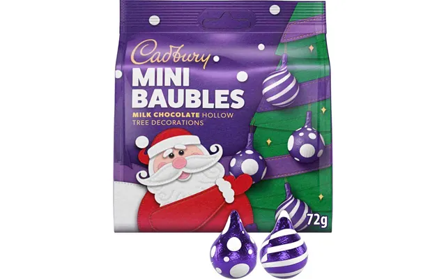 Cadbury Mini Baubles Chocolate Tree Decorations 72g