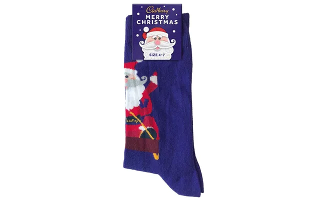 Cadbury Secret Santa Christmas Socks- Med