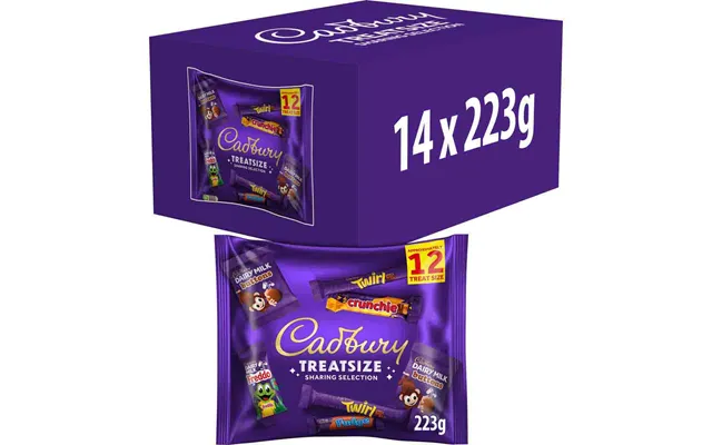 Cadbury Treatsize Chocolate Sharing Collection Bag 223g Box Of 14