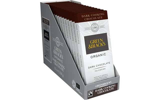 Green & Black's Dark Cook's 150g Chocolate Box Of 15