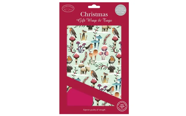 Merry Mushrooms Christmas Gift Wrap & Tags