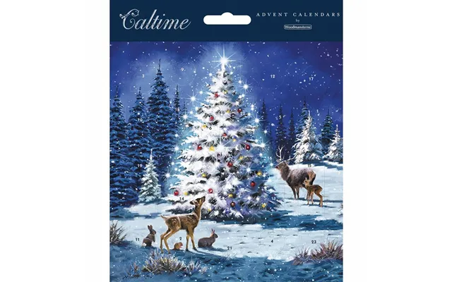 Snowy Christmas Tree Mini Traditional Advent Card