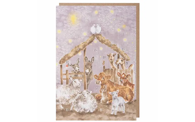 Wrendale Designs - Away In A Manger Advent Card