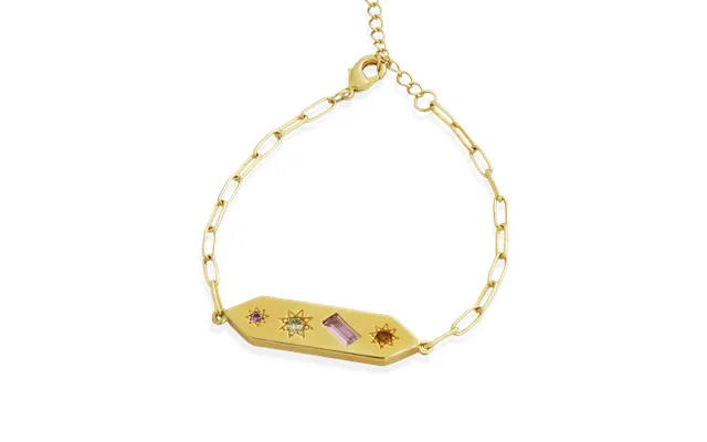 Kaleidoscope Disco Chain Bracelet - Gold