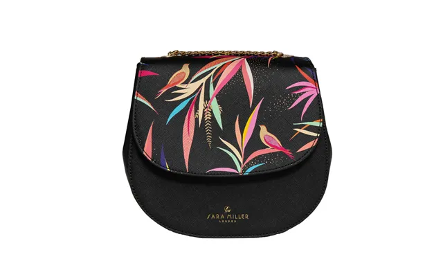 Sara Miller Half Moon Crossbody Bag - Black Bamboo