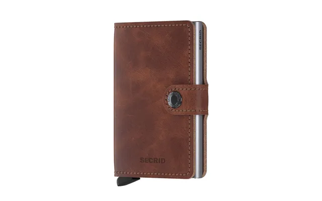 Secrid 4-6 Cards & Notes - Mini Wallet Stitch Vintage Brown