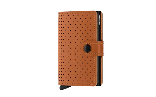 Secrid Mini Wallet - Perforated Cognac