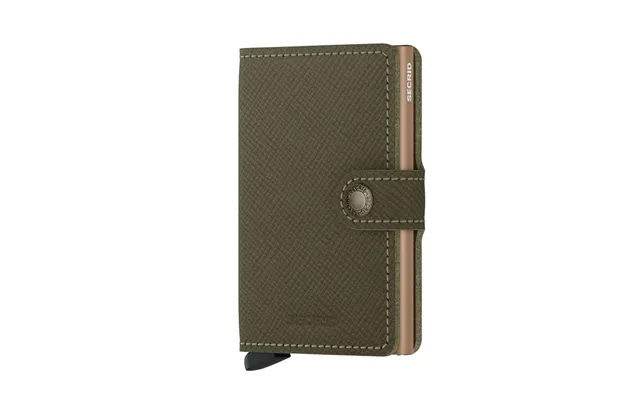 Secrid Mini Wallet - Saffiano Olive