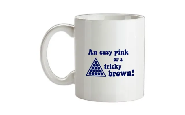 An Easy Pink Or A Tricky Brown Mug.