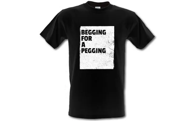 Begging For A Pegging Male T-shirt.
