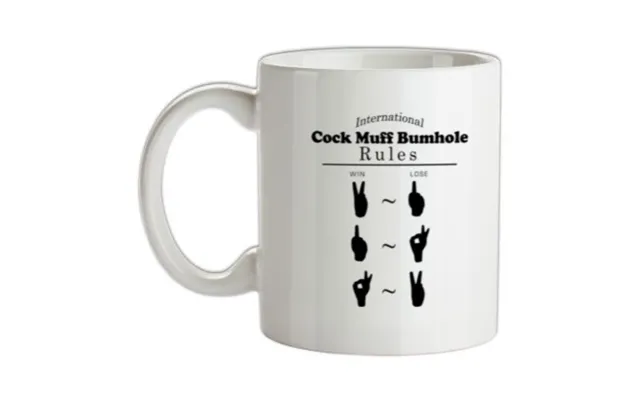 International Cock Muff Bumhole Rules Mug.