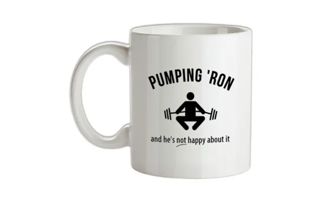Pumping 'ron And He's Not Happy About It Mug.