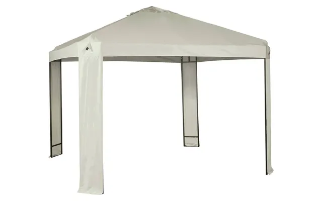 3m X 3m Garden Gazebo Cream Pop Up Canopy Tent Shelter Waterproof