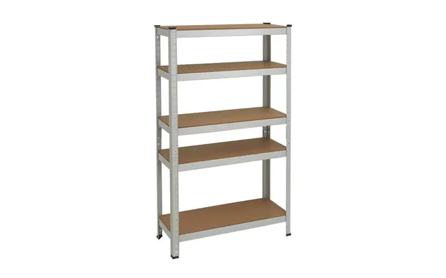 5 Tier Grey Steel Heavy Duty Garage Shelving Unit Storage Rack Organiser